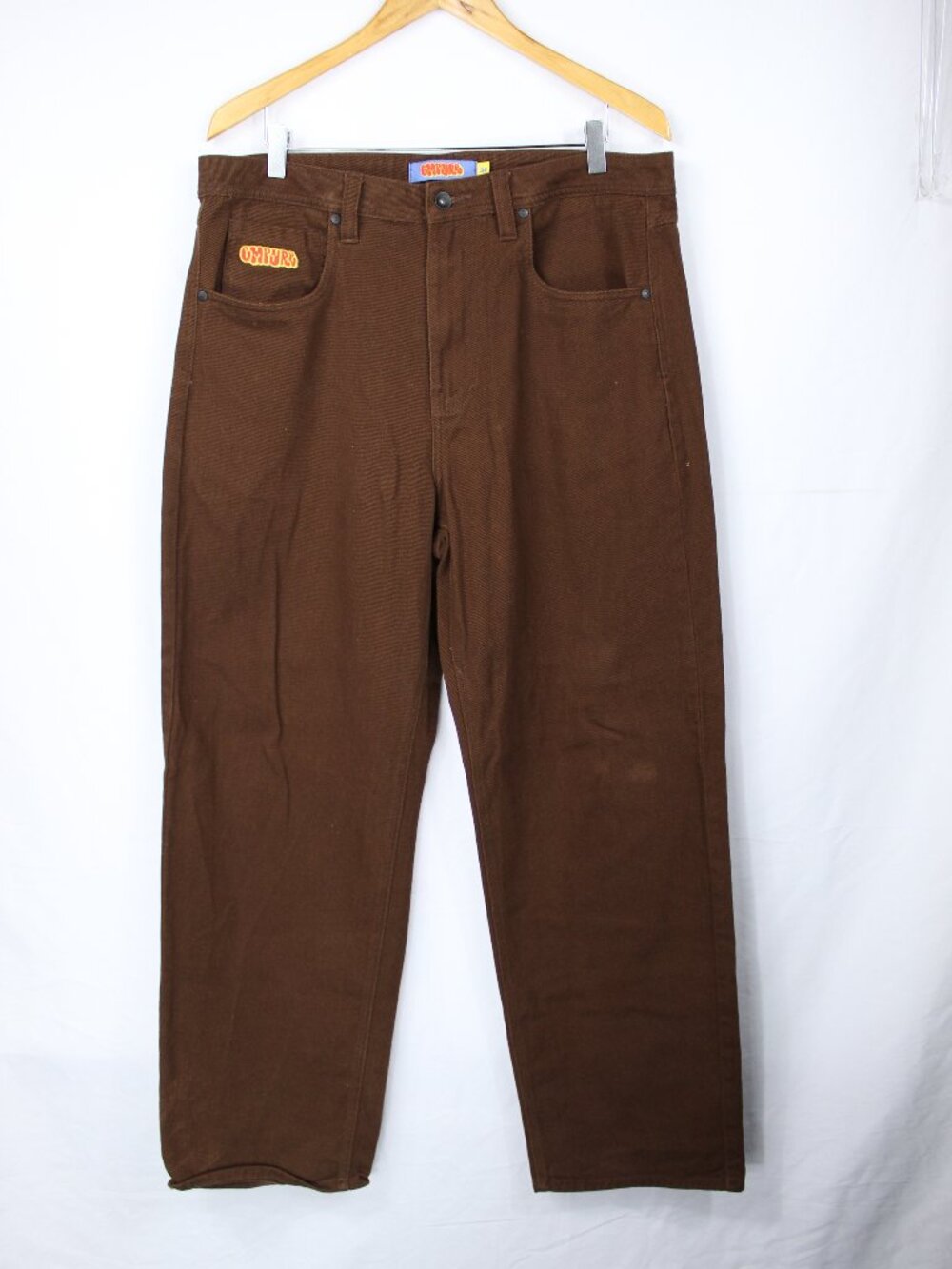 EMPYRE BAGGY WIDE LEG RELAX FIT BROWN DENIM JEANS MEN'S SZ 34 GRUNGE STREETWEAR